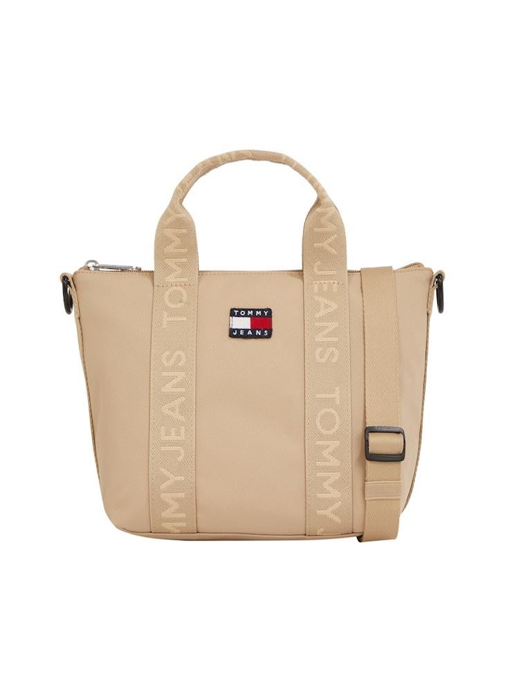 Logo Detail Zip Over Tote