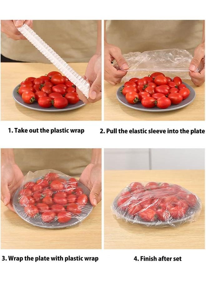 Fresh Keeping Bags, Plastic Sealing Bags Food Cover, Universal Kitchen Wrap Seal Fresh Keeping Caps  (100PCS)
