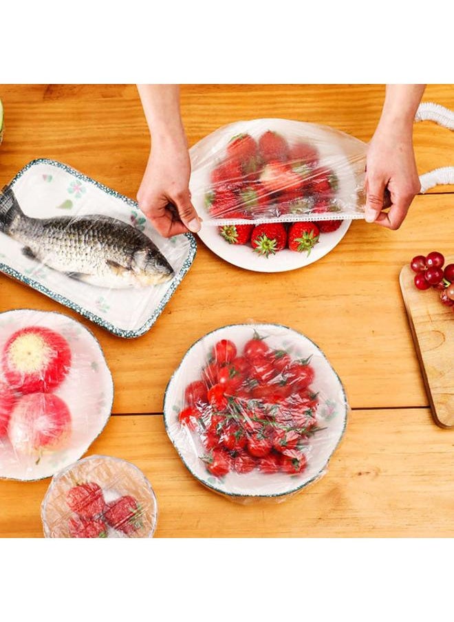 Fresh Keeping Bags, Plastic Sealing Bags Food Cover, Universal Kitchen Wrap Seal Fresh Keeping Caps  (100PCS)