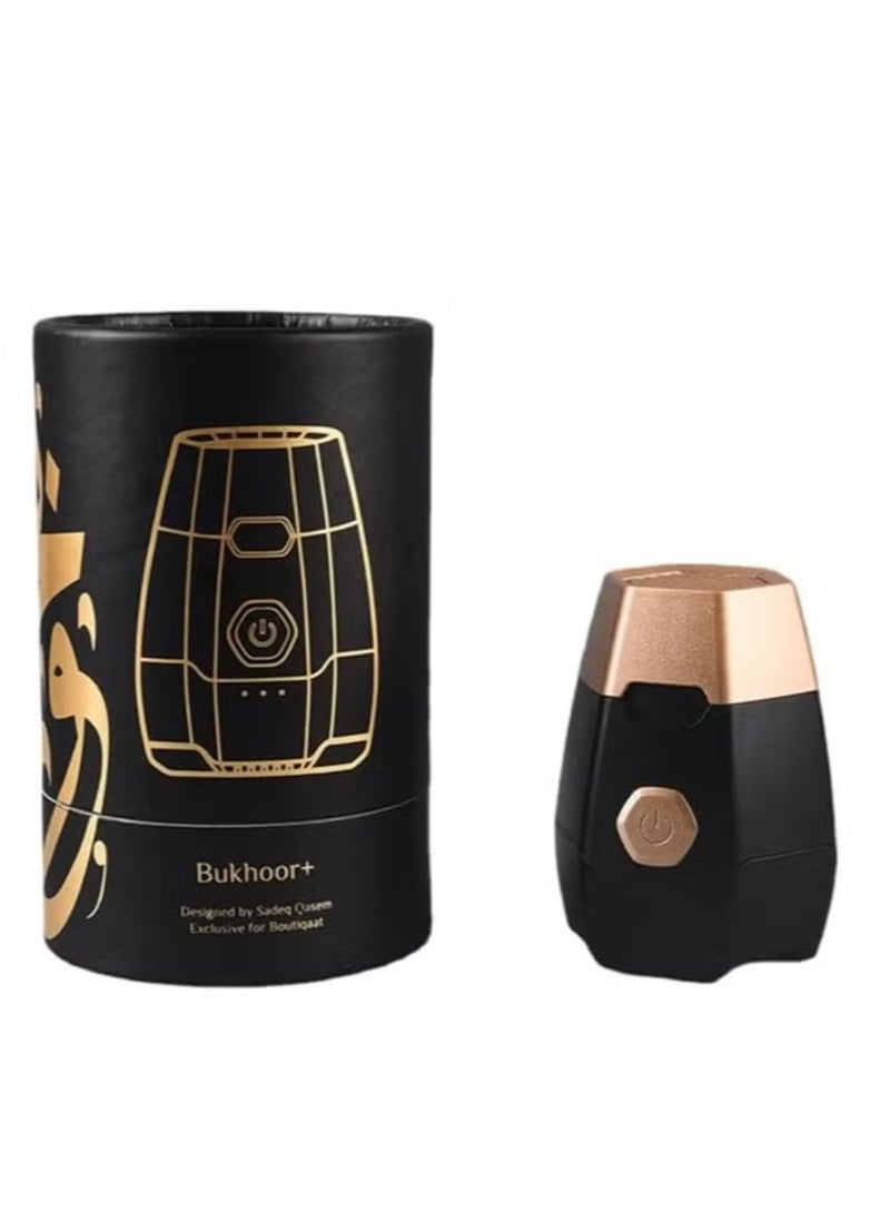 D1Q7 Auto Arabic Bakhoor Burner – Compact & Portable Electronic Incense Vaporizer for Authentic Aromas, Easy-to-Use Auto Heating Technology, Ideal for Homes, Offices & Special Occasions – Black