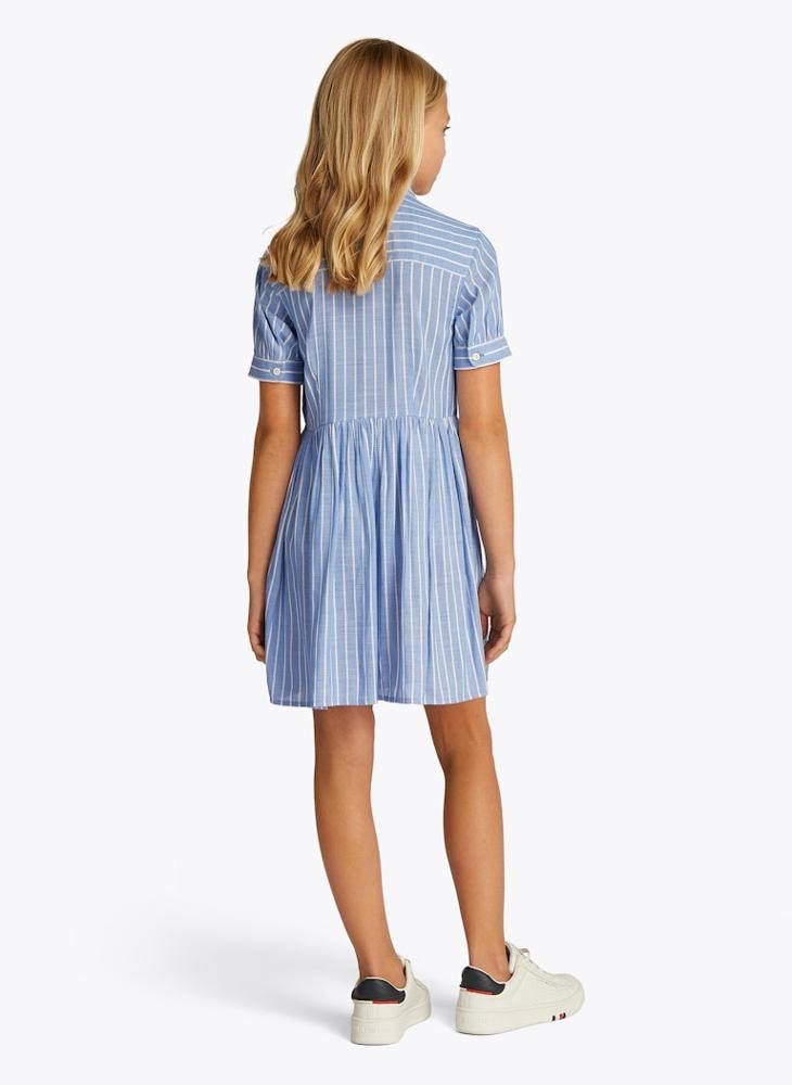 Striped Button-Down Dress