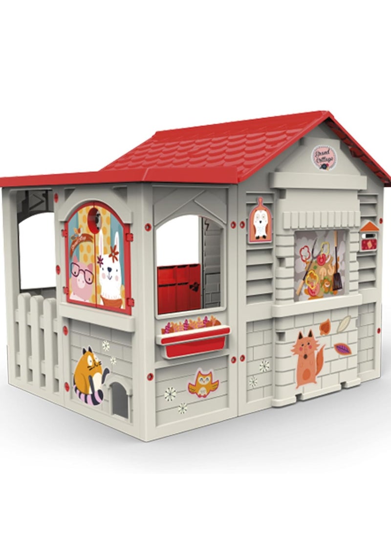 Grand Cottage XL | Outdoor Children's Playhouse. Made of resistant plastic. Durable material for easy assembly. From 24 months