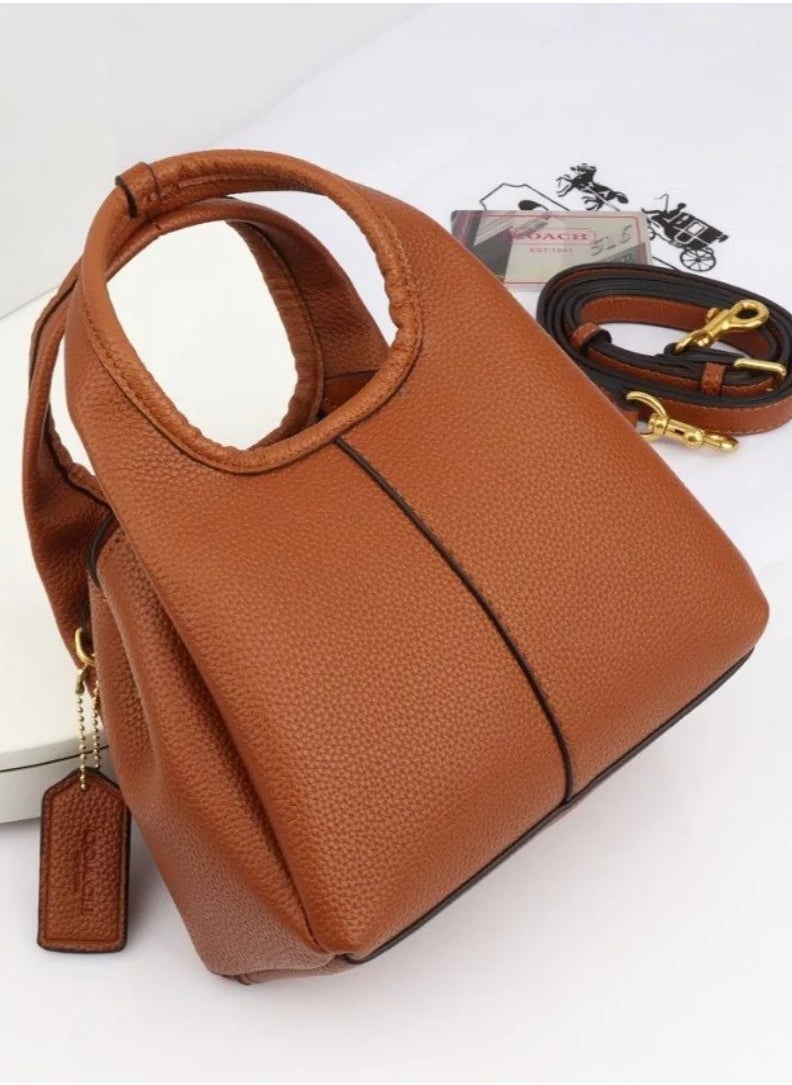 Coach Lana pebbled-leather tote bag