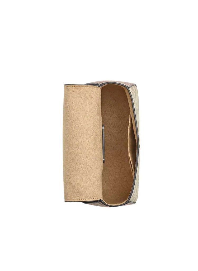 morgan shoulder bag in blocked signature canvas