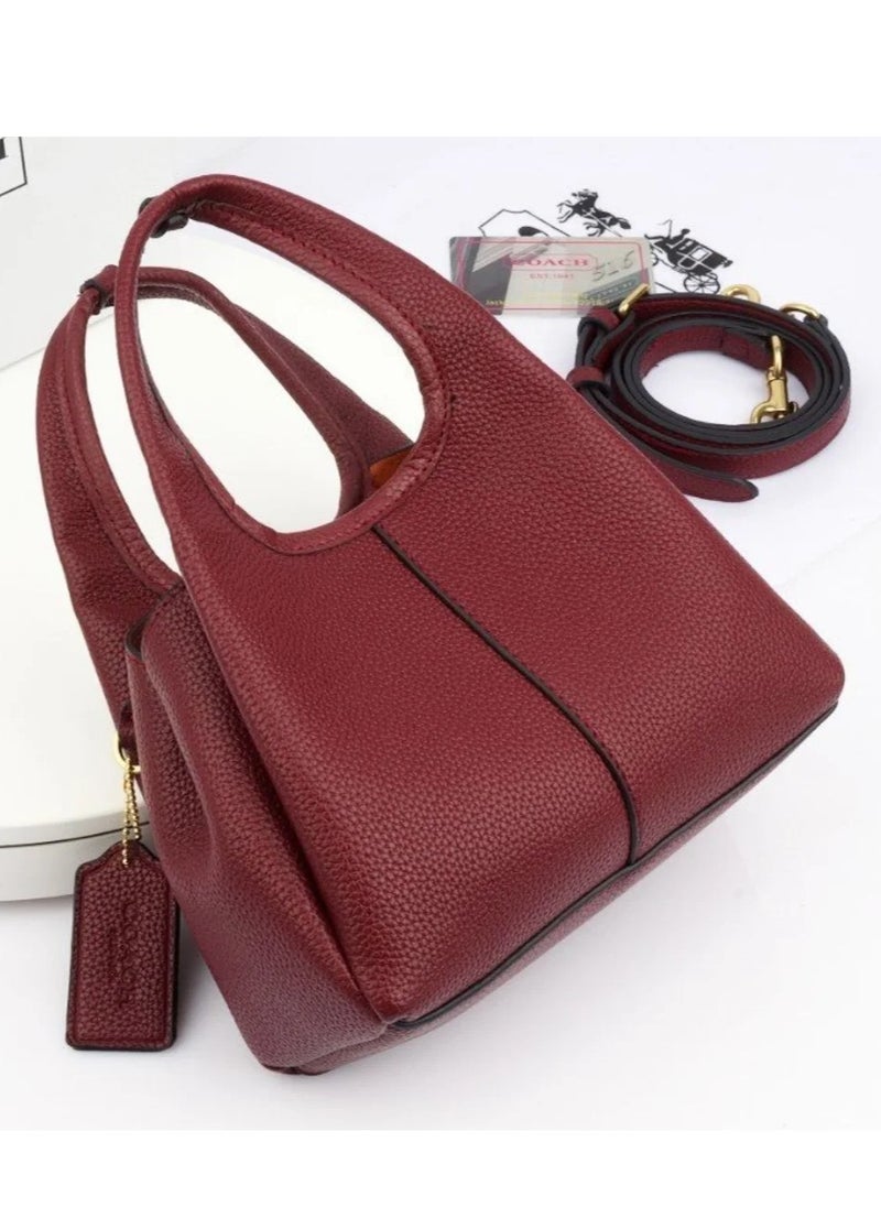 Coach Lana pebbled-leather tote bag