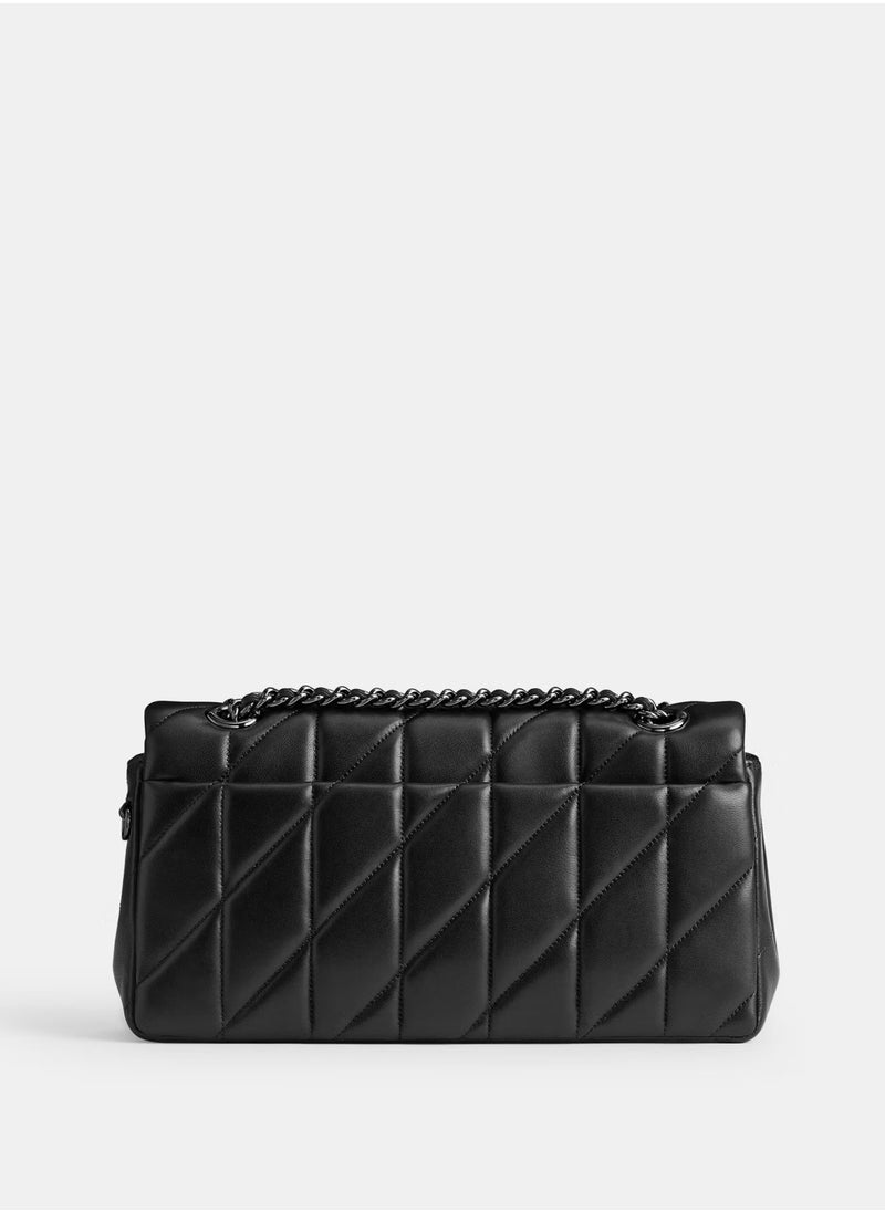coachoutlet quilted leather shoulder bag