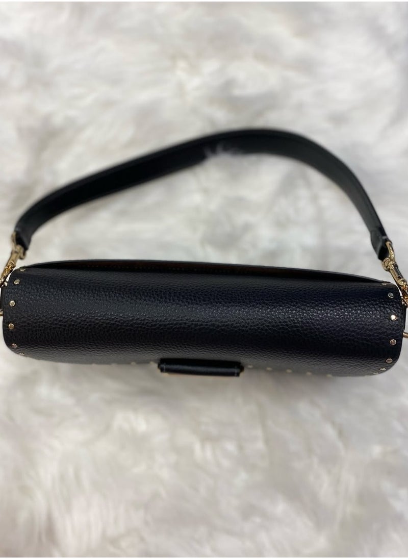 morgan shoulder bag in blocked signature canvas