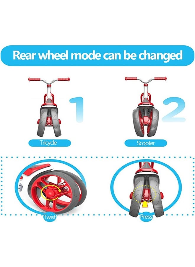 Kids Scooter, Mini Kids Bike, Adjustable Height Kids Balance Bike, 3 Wheel Kids Kick Scooter, Children's Bicycle Tricycle for for Toddlers 2-6 Years Old Boy and Girls