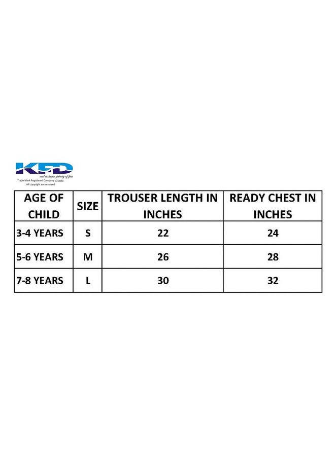 Kaku Fancy Dresses Polyester Brave Little Captain Super Hero Girl Costume -Multicolor, 5-6 Years, For Girls