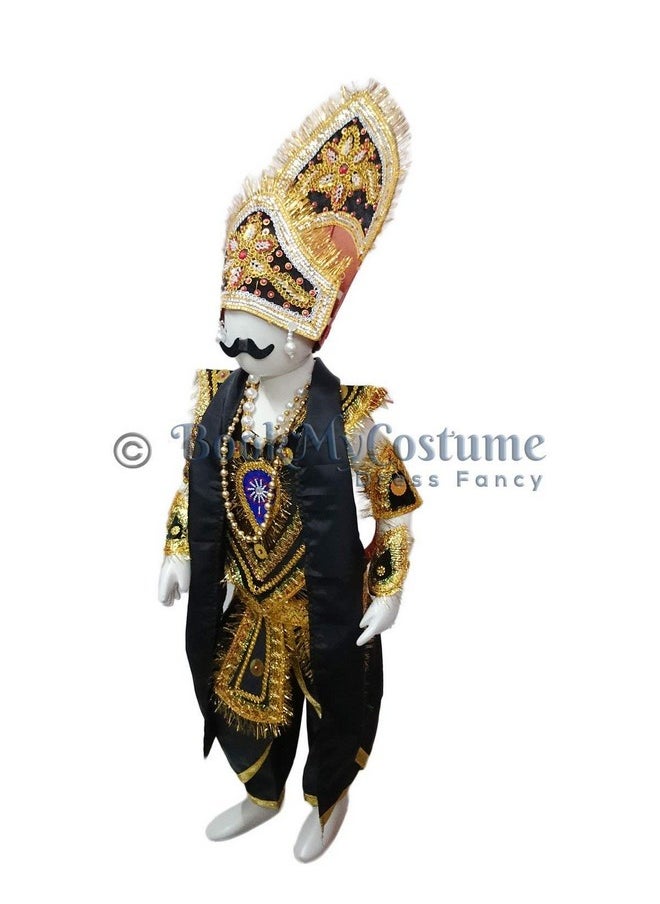 BookMyCostume Ravana Lankesh Evil Ramayana Ramlila Kids & Adults Fancy Dress Costume without Sword 4-5 years
