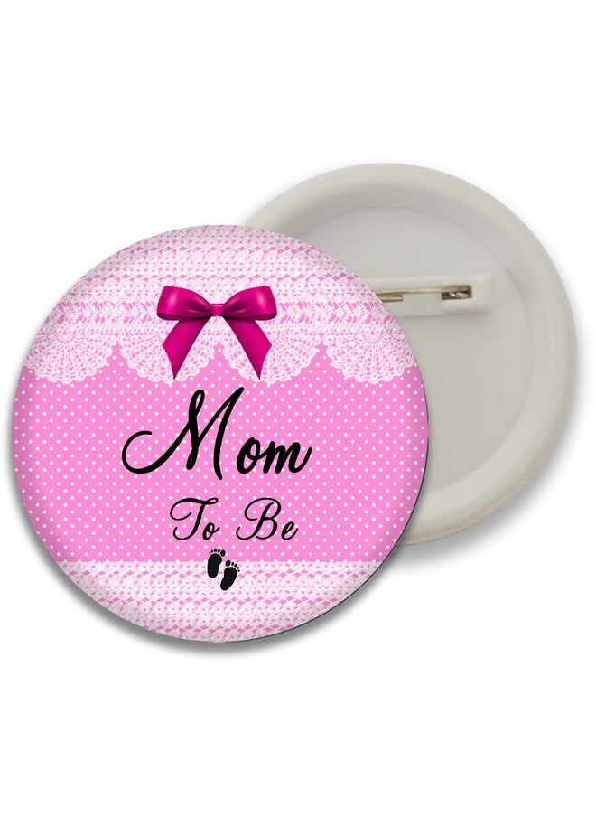 D2C Baby Shower Button Badges for Full Family Members Dad to Be, Mom to Be, Dada to Be, Dadi to Be (Variations) Multicolor