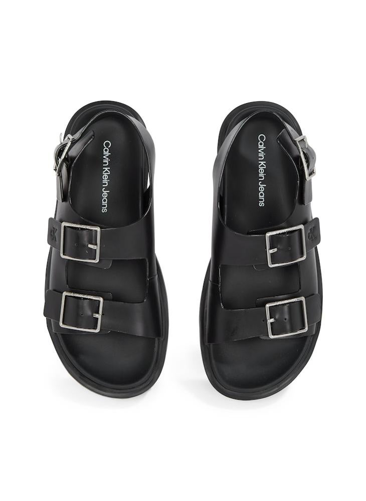 LEATHER SANDALS WITH BUCKLE