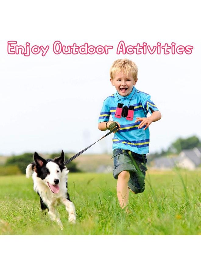 Kids Binoculars Shock Proof Toy Binoculars Set for Age 3-12 Years Old Boys Girls Bird Watching Educational Learning Hunting Hiking Birthday Presents