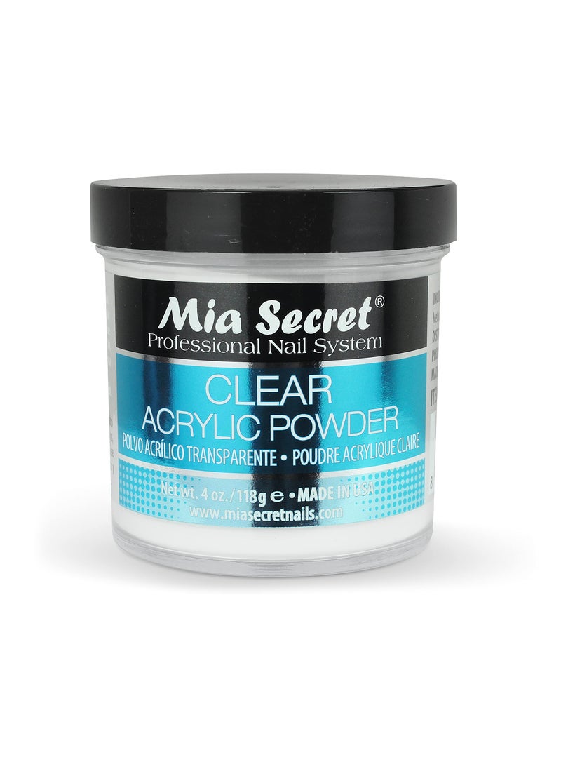 Mia Secret Clear Acrylic Powder (4oz)