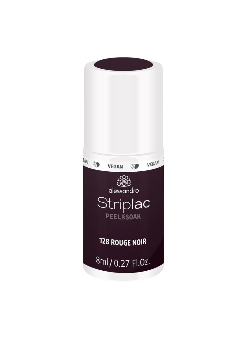 alessandro Striplac Peel or Soak Nail Polish - Long Lasting Wear - Quick Drying Time - Offers a Variety of Colors - Delivers Professional Results - Vegan - Cruelty Free - Rouge Noir - 0.27 oz