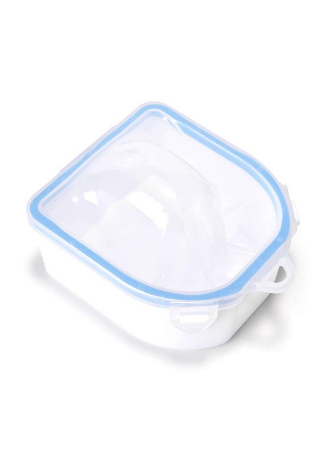 Rolabling 2 PCS Nail Soaking Bowl Nail Soak Off Bowl Acrylic Nail Remover Tool Acetone Nail Polish Remover Bowl Nail Soaker Tray Manicure Tool