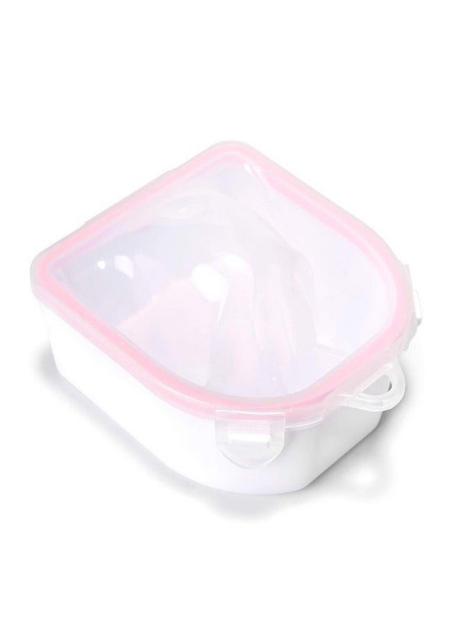 Rolabling 2 PCS Nail Soaking Bowl Nail Soak Off Bowl Acrylic Nail Remover Tool Acetone Nail Polish Remover Bowl Nail Soaker Tray Manicure Tool