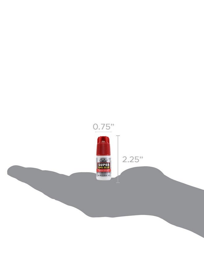 Cala Super Nail Glue Professional Salon Quality Quick and Strong Nail Liquid Adhesive (Pack of 4)