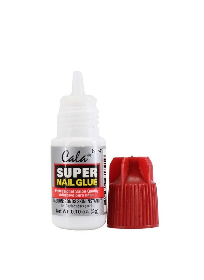 Cala Super Nail Glue Professional Salon Quality Quick and Strong Nail Liquid Adhesive (Pack of 4)