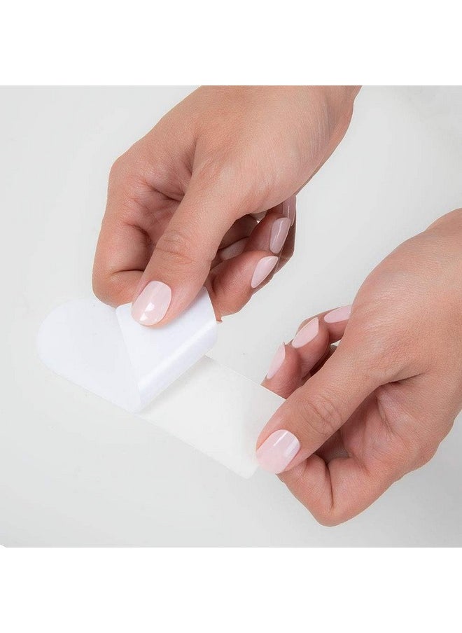 ForPro Professional Collection Stainless Steel Pedi File Refill, 180 Grit, White, EZ-Strip Peel Pedicure Refill Pads, 1.25” W x 4” L, 50-Count