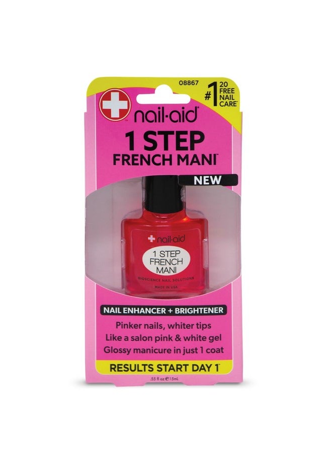 NAIL-AID 1 Step French Mani, French Sheer, 0.55 Fluid Ounce