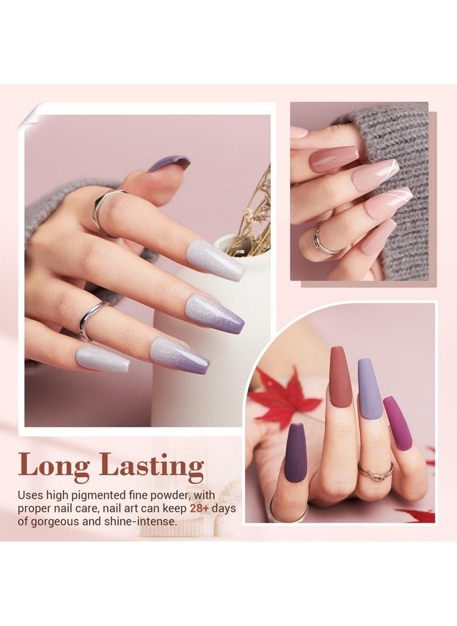 Dip Powder Nail Starter Kit AZUREBEAUTY, Nude Pink Brown Grey Dipping Powder 20 Dark Light Trend Colors Set Recycling Tray Liquid Top Base Coat Activator for French Nail Art Manicure Salon 31 PCS