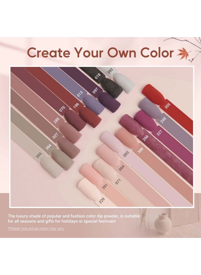Dip Powder Nail Starter Kit AZUREBEAUTY, Nude Pink Brown Grey Dipping Powder 20 Dark Light Trend Colors Set Recycling Tray Liquid Top Base Coat Activator for French Nail Art Manicure Salon 31 PCS