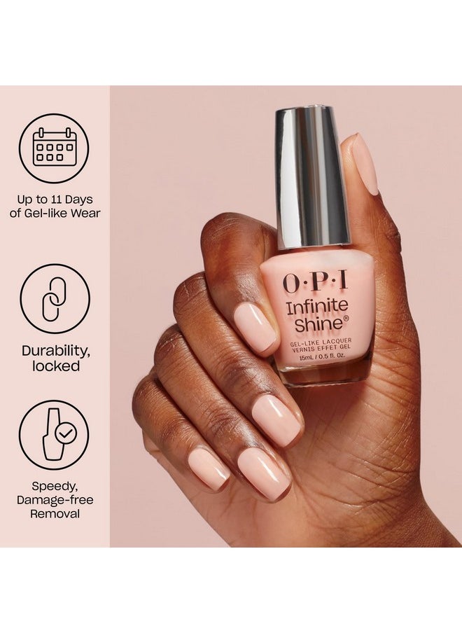 OPI Infinite Shine Aphrodite's Pink Nightie | Sheer Soft Pink Pearl Long Wear Gel Like Nail Polish | Vegan, Long Lasting, Streak Free