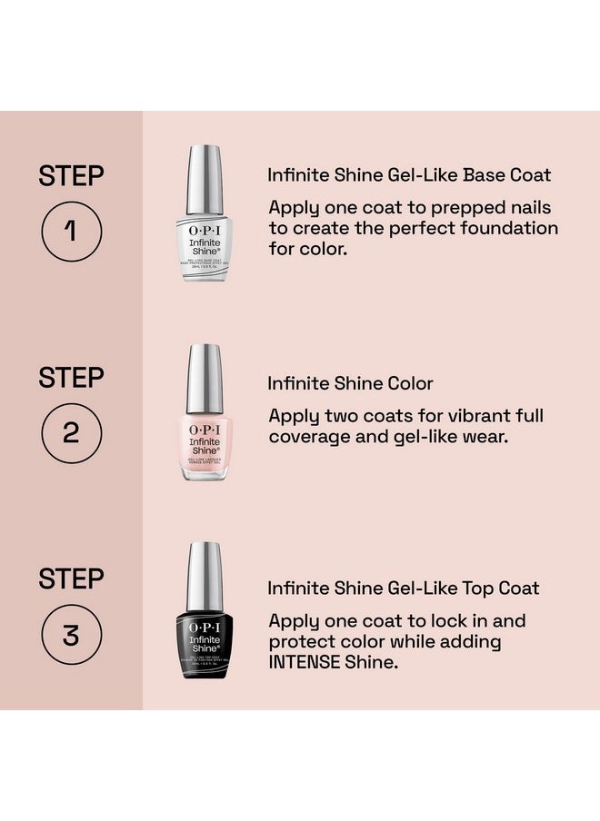 OPI Infinite Shine Aphrodite's Pink Nightie | Sheer Soft Pink Pearl Long Wear Gel Like Nail Polish | Vegan, Long Lasting, Streak Free