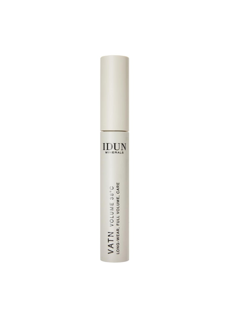 IDUN Minerals Mascara Vatn Volume 38 Degree C - No Clump Waterproof Black Mascara - Mascara Volume and Length - Shea Butter and Castor Oil - 0.3 oz