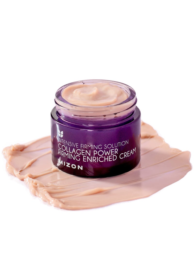 MIZON Collagen Line. Collagen Power Firming Enriched Cream, Korean skincare, wrinkle care, firm skin, anti aging (1.69 FL oz)