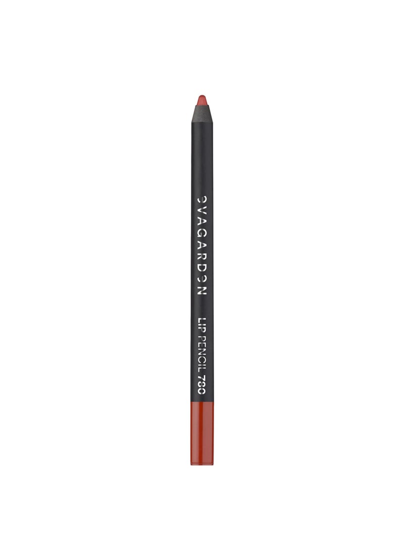 EVAGARDEN Superlast Lip Pencil - Long-Lasting and Semi-Permanent - Essential for Defining and Enhancing - Maintains Grip of Other Formulas - No-Transfer Color - 780 Hot Kiss - 0.07 oz
