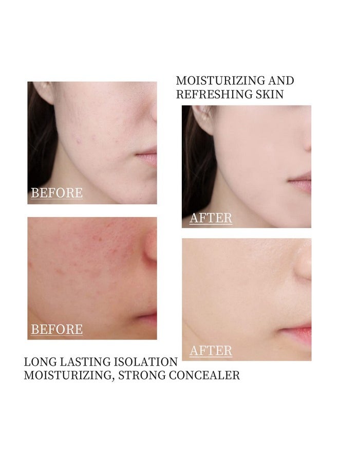 Skin Tone Adjusting CC Cream SPF 50, CC Cream Colour Correcting Self Adjusting for Mature Skin Full-Coverage Foundation, Skin Concealer Brightening Skin Tone-Natural Colo