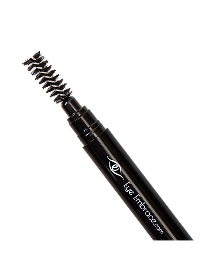 Eye Embrace Luna: Light Brown-Gray Eyebrow Pencil - Waterproof, Double-Ended Automatic Angled Tip & Spoolie Brush, Cruelty-Free