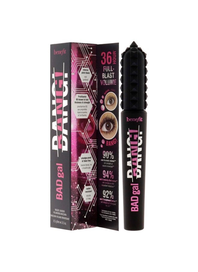Benefit Bad Gal Bang Volumizing Mascara, Regular Size, 0.3 Fl Oz, Black