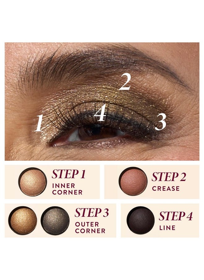 LAURA GELLER NEW YORK The Ultimate Palette Baked Eyeshadow Makeup Palette, Neutrally Natural + Shadow Skills 4pc Eyeshadow Makeup Brush Set
