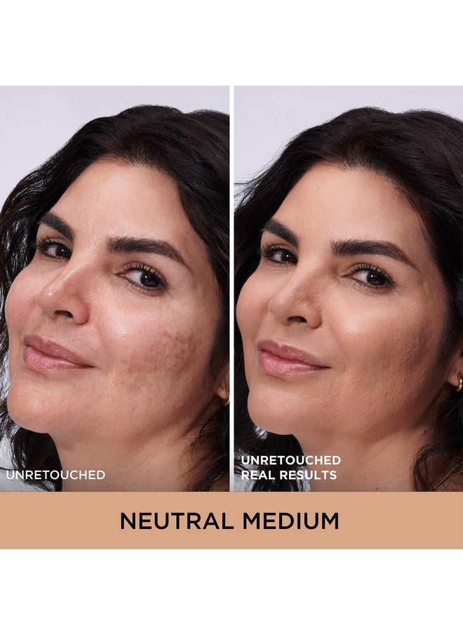 IT Cosmetics CC+ Cream Natural Matte Foundation with SPF 40 - Shine-Reducing & Long-Wear Full Coverage Foundation For Oily Skin - With Hyaluronic Acid - Non-Comedogenic, Neutral Medium - 1.08 fl oz