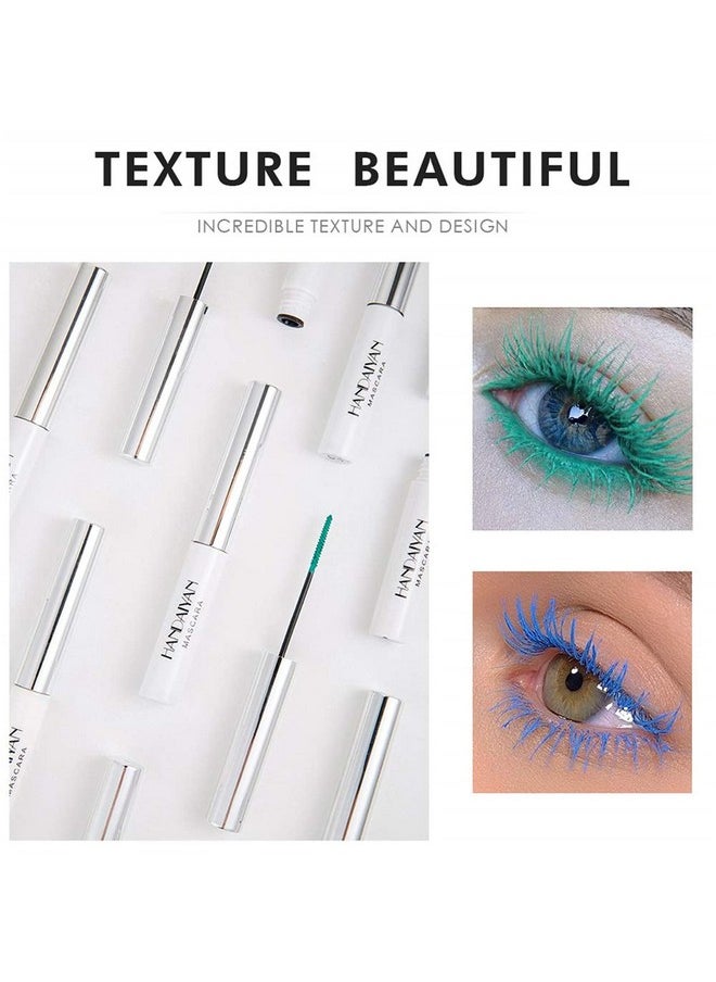 BONNIE CHOICE 9 Colors Colored Mascara Set for Eyelashes, Red Pink Purple Blue White Black Colorful Waterproof Charming Long Lasting Voluminous Mascara Eye Makeup Halloween Christmas Gifts for Women