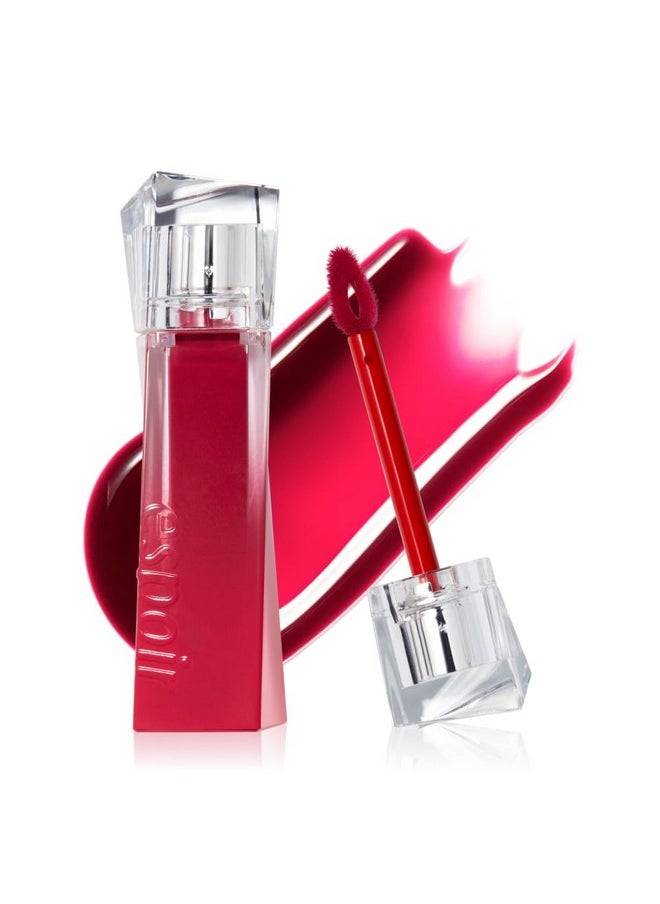 Espoir Couture Lip Tint Glaze #4 Hushed Cherry 0.19oz | Volumizes & High-Shine Lip Plumper | Long-Lasting Vibrant Color | Thickening radiance Lip Stain | Tinted Lip Moisturizer | Korean Lip Makeup