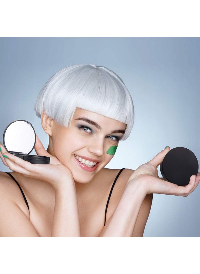 Maitys 6 Pcs Eyelash Packaging Circle Box with Mirror, Eyelash Storage Box Empty Lash Case with Lash Holder for Women(Matte Black)