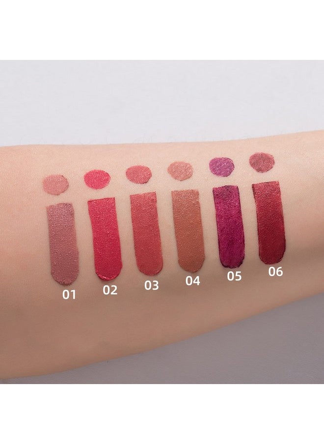 MYUANGO 6Pcs Matte Velvet Lipstick + Lip Liner and Lipstick Set - Long Lasting Vegan Lip Liner and Gloss Kit for Colorful and Defined Lips - Matte Lip Stick and Lip Liner Set