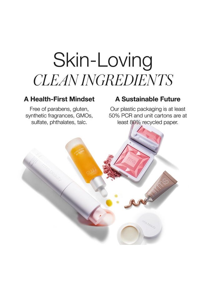 RMS Beauty Glow Quad Mini - Makeup Palette, Cream Highlighter Makeup, Blush Palette, Cheek Lip Tint, Highlight Makeup, Face Palette Makeup All in One