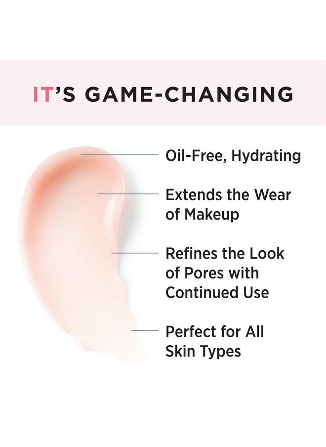 IT Cosmetics Your Skin But Better Makeup Primer+ - Extends Makeup Wear, Hydrates Skin, Refines the Look of Pores - With Glycerin, Bark Extract & Ginger Root Extract - Oil-Free Formula - 1 fl oz