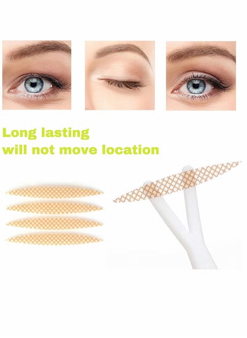 Pair Of 300 Fiber Double Eyelid Tape Stickers Beige