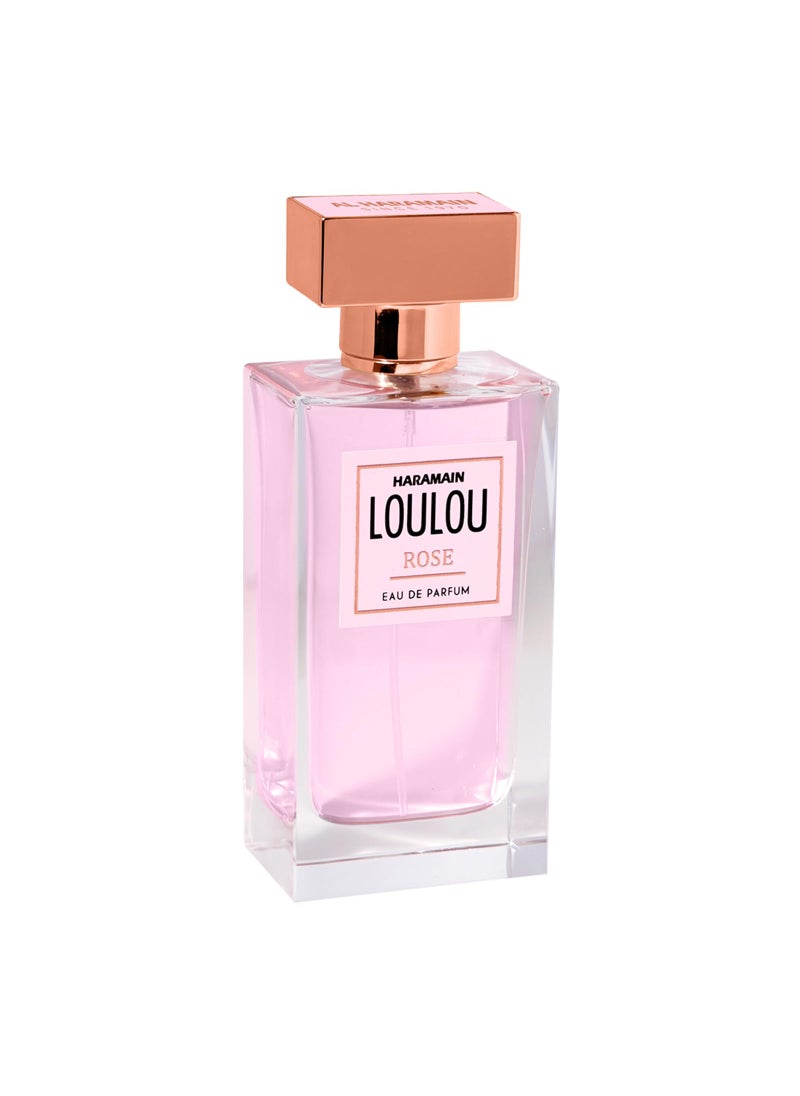 Al Haramain Loulou Rose - Perfume for Women - Long Lasting Body Spray - Fragrant Masterpiece with Peony, Litchi and Nutmeg - 3.33 oz EDP Spray