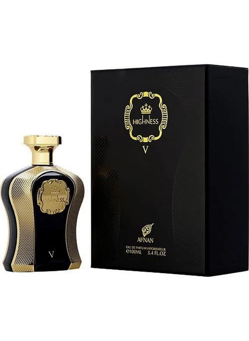 Afnan Highness Black Eau de Parfum Spray for Women, 3.4 Ounce