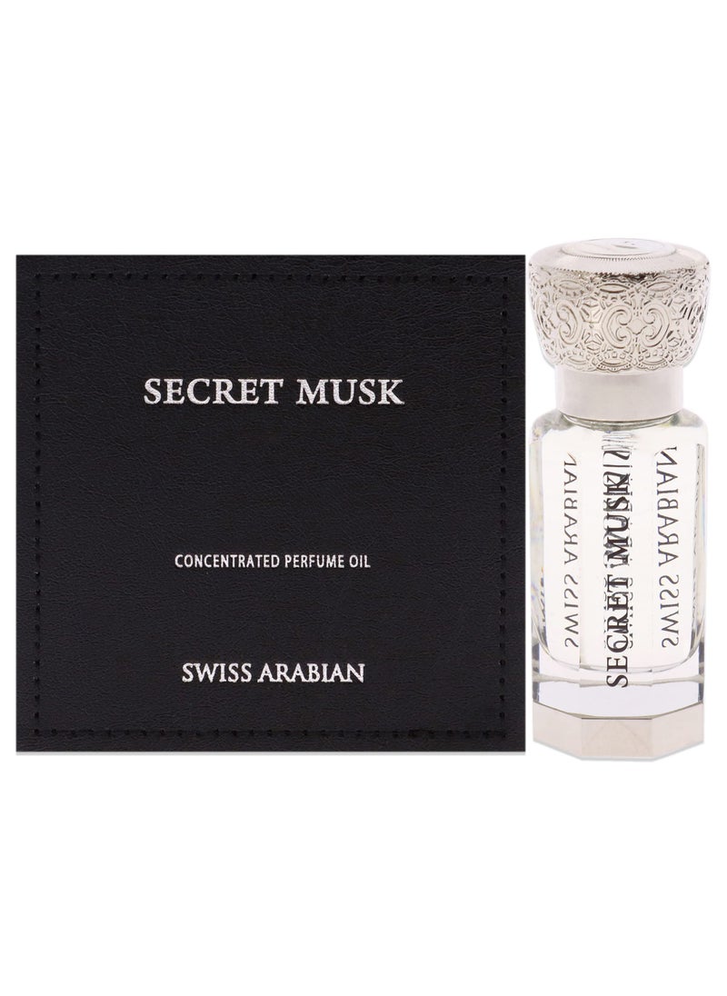 Swiss Arabian Secret Musk - Luxury Products From Dubai - Long Lasting, Addictive Personal Perfume Oil Fragrance - A Seductive Signature Aroma - 0.4 Oz