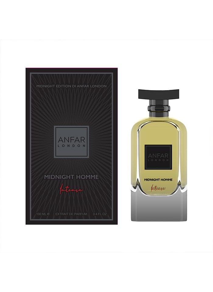 Anfar London - Midnigth Homme Intense for Men - 3.4 oz Extrait De Parfum Spray