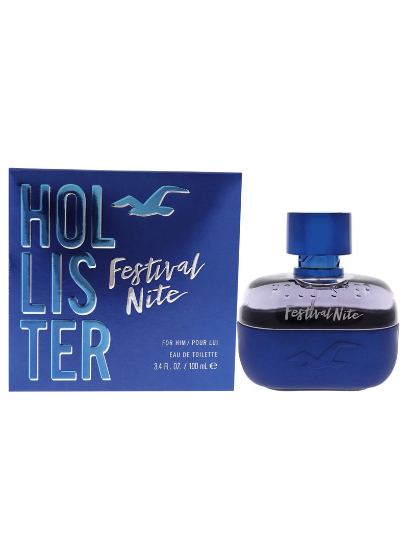 Hollister Festival Nite Men EDT Spray 3.4 oz