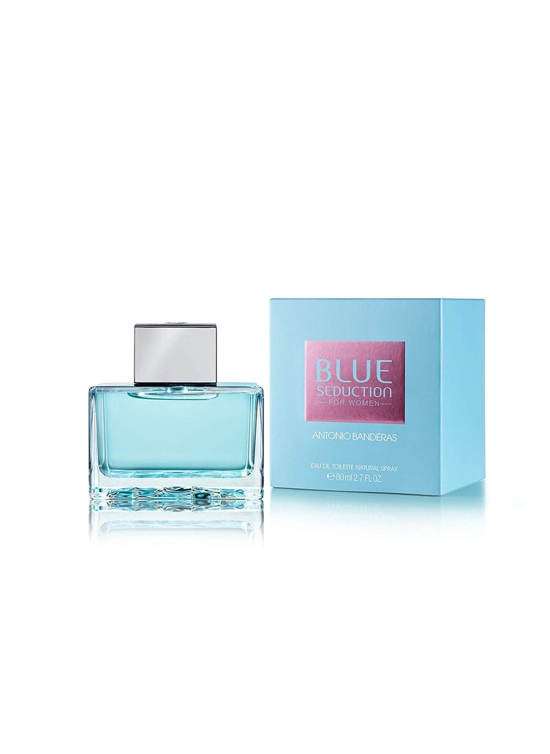 Antonio Banderas Blue Seduction for Women Eau de Toilette Spray, 2.7 Ounce